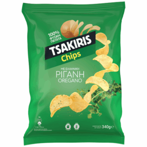 Tsakiris Chips Oregano / Τσίπς με ρίγανη 340g
