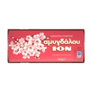 Ion Amygdalou Greek Almond Milk Chocolate 200g / ΙΟΝ Σοκολάτα Γάλακτος Αμυγδάλου