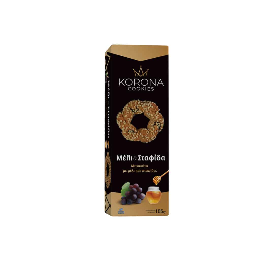Korona Honey and Raisin Biscuits / Μπισκότα Μέλι-Σταφίδα