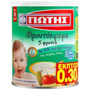 Jotis Baby Cream with 5 Fruits / Γιώτης Φρουτόκρεμα με 5 φρούτα 300g