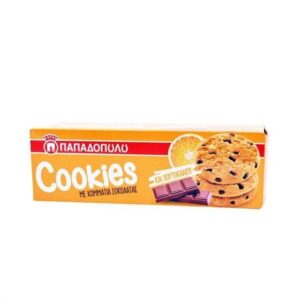 Papadopoulou Cookies Orange & Chocolate / Cookies με Πορτοκάλι & Σοκολάτα 180g
