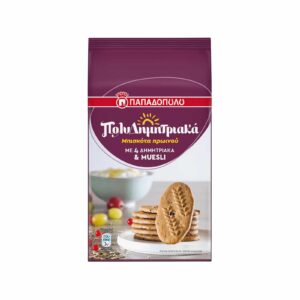 Papadopoulou MultiCereals Muesli / Παπαδοπούλου Μπισκότα Πολυδημητριακά 175g