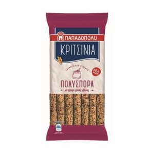 Papadopoulou Breadsticks Multiseed/ Παπαδοπούλου Κριτσίνια Πολύσπορα 185g