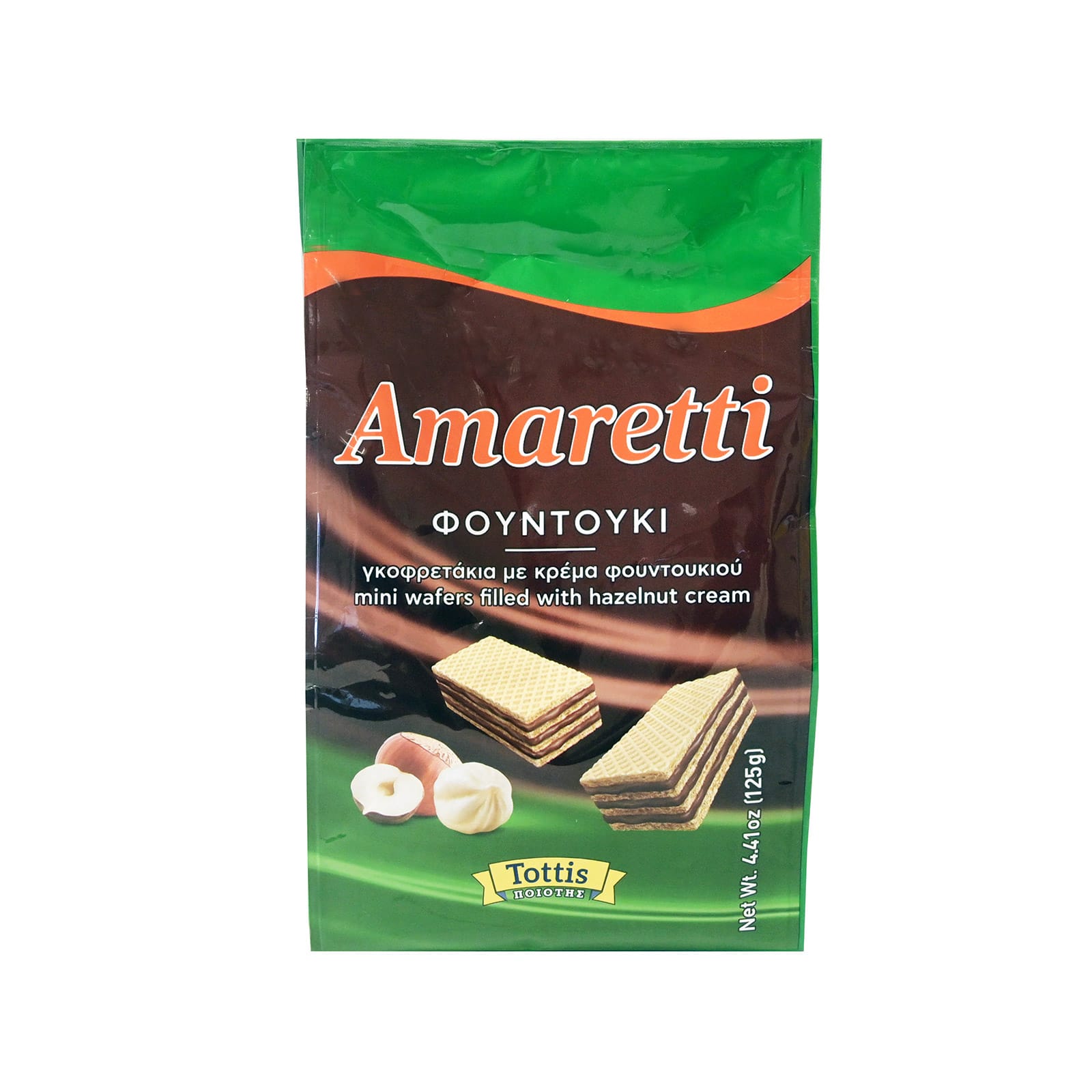 Amaretti Wafer Hazelnut Cream / Γκοφρέτα με Κρέμα Φουντουκιού 125g