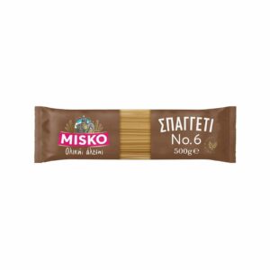 Misko Whole Wheat Spaghetti No.6 / Σπαγγέτι Ολικής Άλεσης 500g