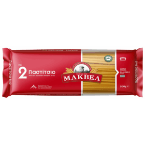 Makvel Pasta for Pastitsio N2 / ΜΑΚΒΕΛ Μακαρόνια για Παστίτσιο 500g