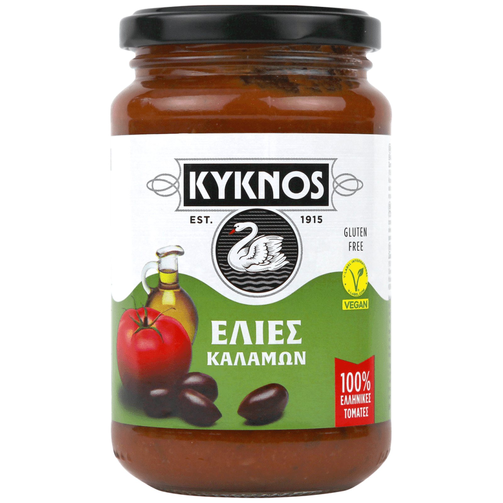 Kyknos Tomato Sauce Kalamata Olives / Κύκνος Σάλτσα Τομάτας Με Ελιές 350g