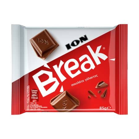 Ion Break Milk Chocolate / ΙΟΝ Σοκολάτα Γάλακτος 85g