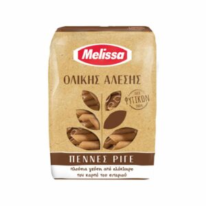 Melissa Whole Wheat Penne Rigate / Πέννες Ριγέ Ολικής Άλεσης 500g