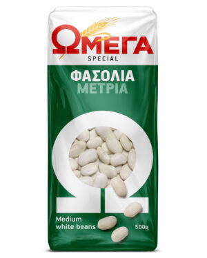 Omega Medium Beans / ΩΜΕΓΑ Φασόλια Μέτρια 500g