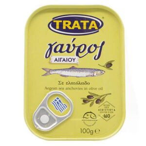 Trata Anchovy in Olive Oil / Γαύρος σε Ελαιόλαδο 100g