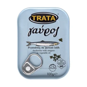 Trata Anchovy with oregano in vegetable oil / Γαύρος ριγανάτος σε φυτικό λάδι 100g