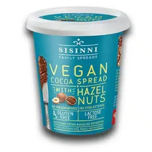 Sisinni Cocoa Spread with Hazelnut Vegan / Κρέμα Κακάο με Φουντούκι Vegan 400g