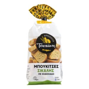 Tsatsakis Rye Mini Rusks with Olive Oil 400g / Τσατσάκης Παξιμαδάκι Σίκαλης με ελαιόλαδο