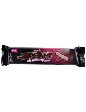 Pavlides 3 Bit Chocolate with Strawberry / Παυλίδης 3 Bit Σοκολάτα Γεμιστή με Φράουλα 65g