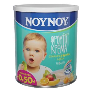 Noynoy Baby Cream with 5 Fruits / ΝΟΥΝΟΥ Φρουτόκρεμα με 5 Φρούτα 300g