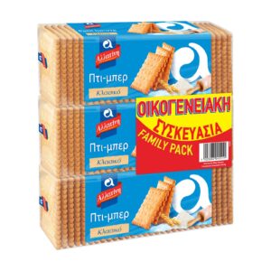 Allatini Petit-Beurre Biscuits 3x225g / Αλλατίνη Μπισκότα Πτι Μπερ Οικογενειακή Συσκευασία