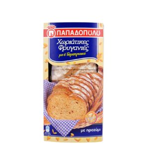 Papadopoulou Wholegrain Rusks with 6 Cereals / Χωριάτικες φρυγανιές με 6 δημητριακά 240g