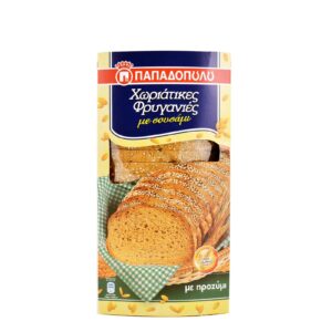 Papadopoulou Rustic Sourdough Rusks with Sesame / Παπαδοπούλου Χωριάτικες φρυγανιές με σουσάμι 240g