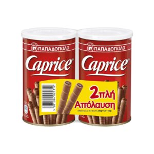 Caprice Papadopoulou Hazelnut Cocoa cream / Πουράκια Σοκολάτας 2x115g