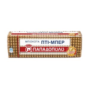 Papadopoulou Petit-Beurre Biscuits 225g / Μπισκότα Πτι Μπερ