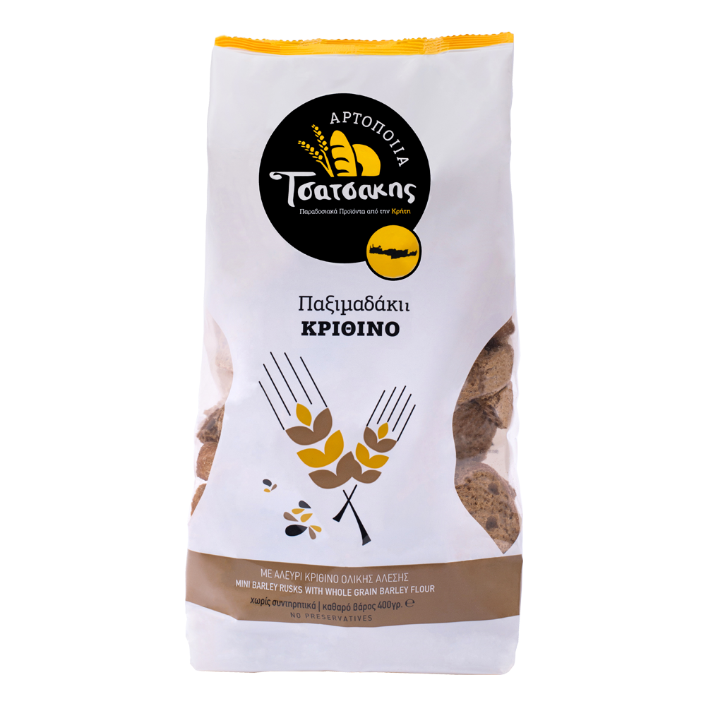 Mini Barley Rusks / Τσατσάκης Παξιμαδάκι Κρίθινο 400g