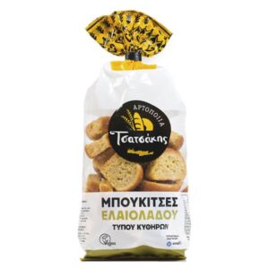 Tsatsakis Mini Bites Kythira Olive Oil Rusks 400g / Τσατσάκης Μπουκίτσες Ελαιολάδου Κυθήρων